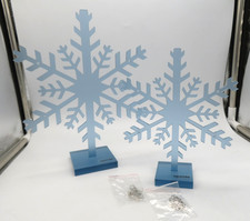 PANDORA JEWELRY Acrylic Snowflake Charm Display 2-Pieces NEW
