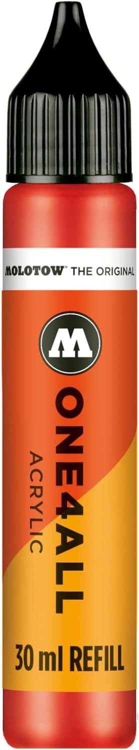 Molotow ONE4ALL Acrylic Paint Refill 30ml Traffic Red for Pa