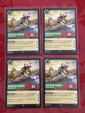 4x Lorcana Reign of Jafar - Queen of Hearts - Haughty Monarch - 105/204 - SR x4