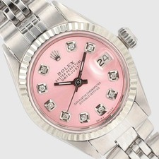 Rolex Datejust 26mm Pink Diamond 14KW Gold St...