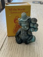 Mosser Vintage Glass Clown Figurine ‘Niki’ All The World Loves A Clown 3.5”