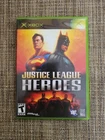 Justice League Heroes (Microsoft Xbox, 2006) Case Manual and Disc all in VG Cond
