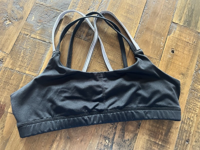 Girls Black Champion Sports Bra Size Xlarge