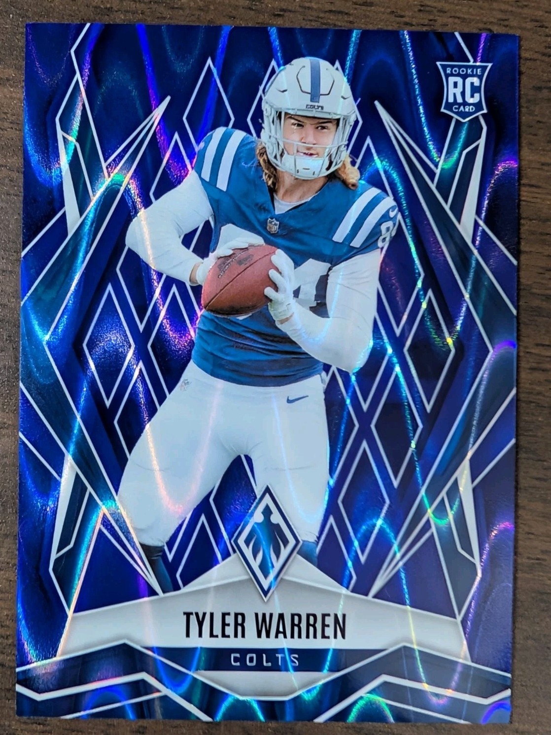 Tyler Warren Blue Seismic /35 (RC) #185 Panini Phoenix 2025