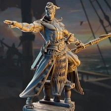 Arakun Goliath Pirate First Mate Rogue Fighter Barbarian Miniature | DnD D&D