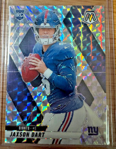 Jaxson Dart 2025 Panini Mosaic Football Silver Mosaic Prizm RC Rookie #362 