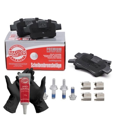 Bremsbeläge hinten + Bremsenfett für CITROEN C4 GRAND PICASSO I, C4 PICASSO I