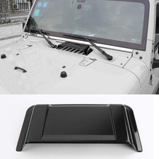 Hood Vent Scoop Cover For 1997-2017 Jeep Wrangler Tj Jk Unlimited - Black Upgrad Hood Vent Scoop Cover For 1997-2017 Jeep Wrangler Tj Jk Unlimited - Black Upgrad