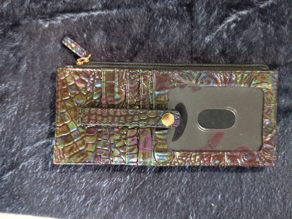 Portatarjetas de crédito Brahmin Black Pearl Ombre Foto 2 de 4