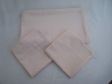 GRASER Luxus Bettwäsche creme Mako- Baumwolle Knopfleiste 159 x 196 / 79 x 40