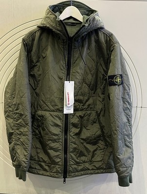 STONE ISLAND 751564948 V0055 W/PRIMALOFT REVERSIBLE JACKET IN OLIVE GREEN XXL