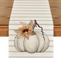 Streifen KüRbisse Sonnenblumen Herbst 40X240 Cm | BläTter Saisonal Hause Wohnzi