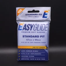 Shellz Easy Glide 1 Pack Of 100 Soft Penny Sleeves Standard Fit Cut Corners