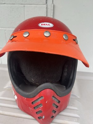 Old Vintage Dirt Bike Motocross Off-Road BELL MOTO 3 Red