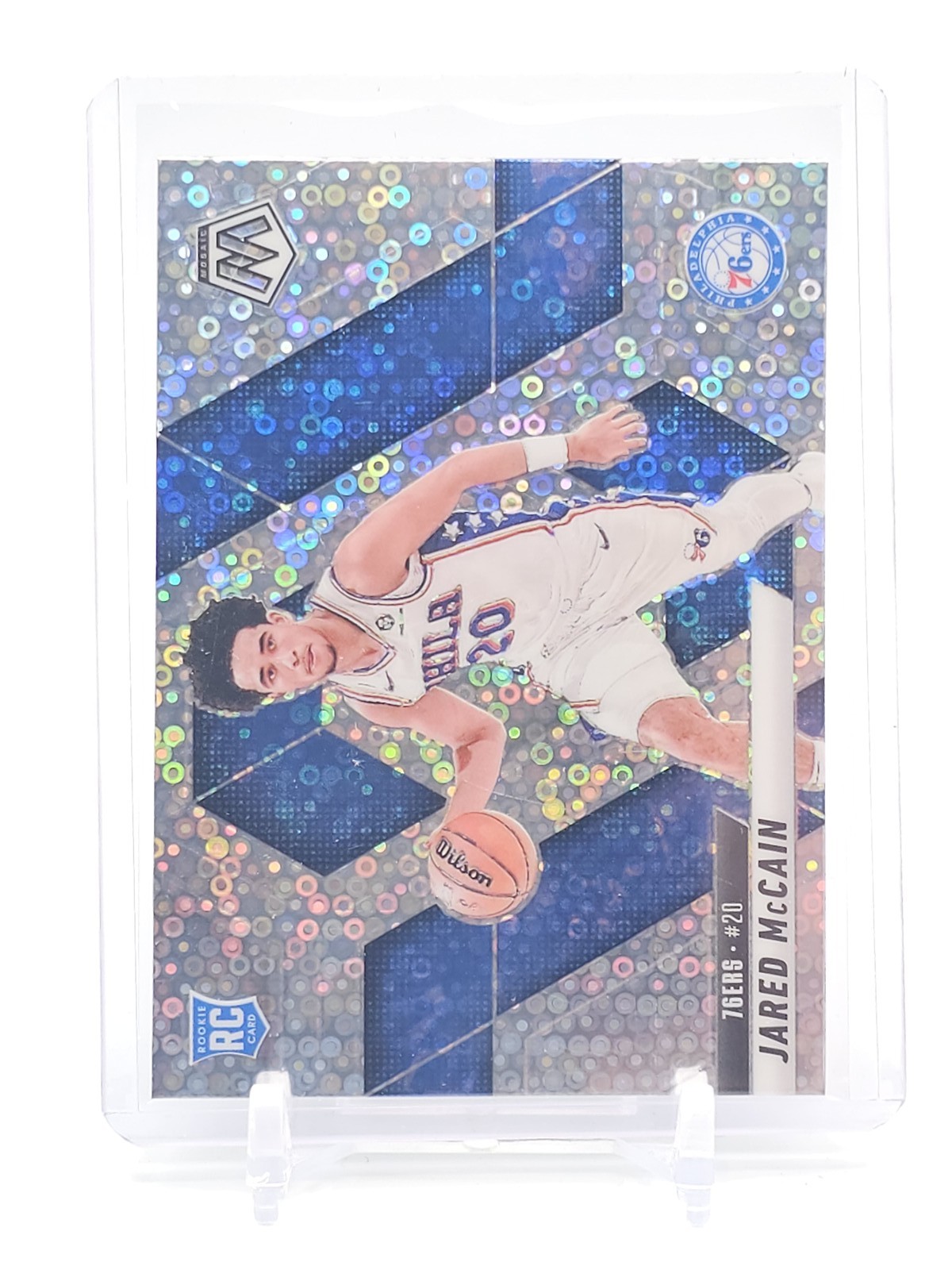 JARED MCCAIN 2024-25 MOSAIC ROOKIE FAST BREAK VARIATION RC #228 76ERS Q0358