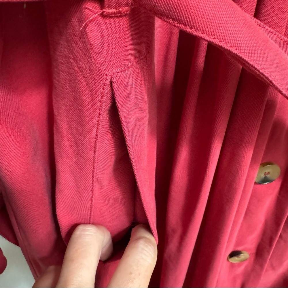 Soft Surroundings Button Front Belted Trench Maxi… - image 5