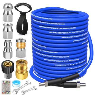 #ad 100FT Sewer Jetter Kit for Pressure Washer 5800 PSI Water Jet Drain Cleaner ... $74.45