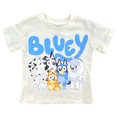 Girls Cream Bluey Bingo & Friends T-Shirt Tee Shirt 12 Months