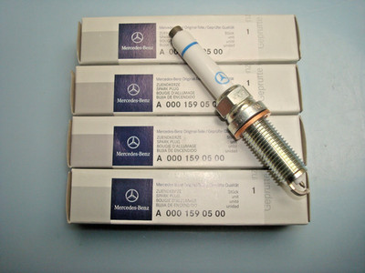 4x Zündkerze Mercedes original A0001590500 M176 M177 M260 M264 AMG SILZKFR8F7S