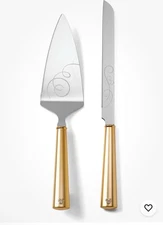 Disney Lenox Wedding Cake Serving Set Dessert Jeweled Mickey. Brand New!