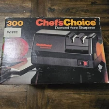 Chef's Choice Diamond Hone Electric Knife Sharpener Model 300 W/Original Box
