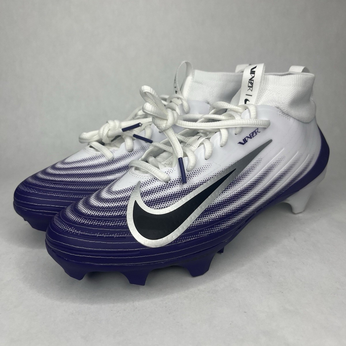 Nike Air Zoom Vapor Pro 1 Football Cleats White Purple HM8850-101 Men’s Sz 8 Nike Air Zoom Vapor Pro 1 White Purple | Mercari main image 4