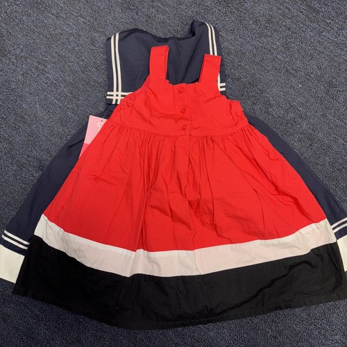 New Good Lad Girl’s Size 4T Dress Navy Nautica Sailor Collar and Red Dress 4T - Picture 13 of 13