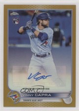 2022 Topps Chrome Update Gold Refractor /50 Vinny Capra #AC-VC Auto 09t6