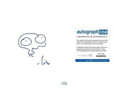 Moby Signed Self-Portrait Alien Sketch Autographed 8x10 Photo Paper ACOA