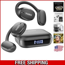 Sweatproof Open Ear Sport Earbuds: 80Hrs Playtime  LED Battery Indicator