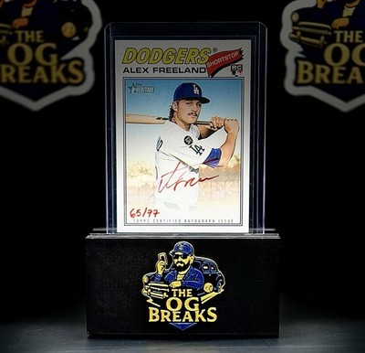 2026 Topps Heritage Alex Freeland Real One Auto Red Ink /77 | eBay