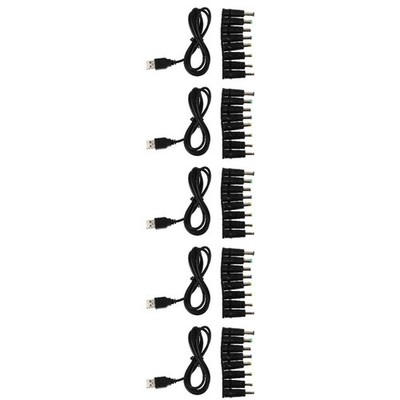  5 Sets Adapter Usb Auf Dc-netzkabel Laptop-Ladekabeladapter Stromversorgung