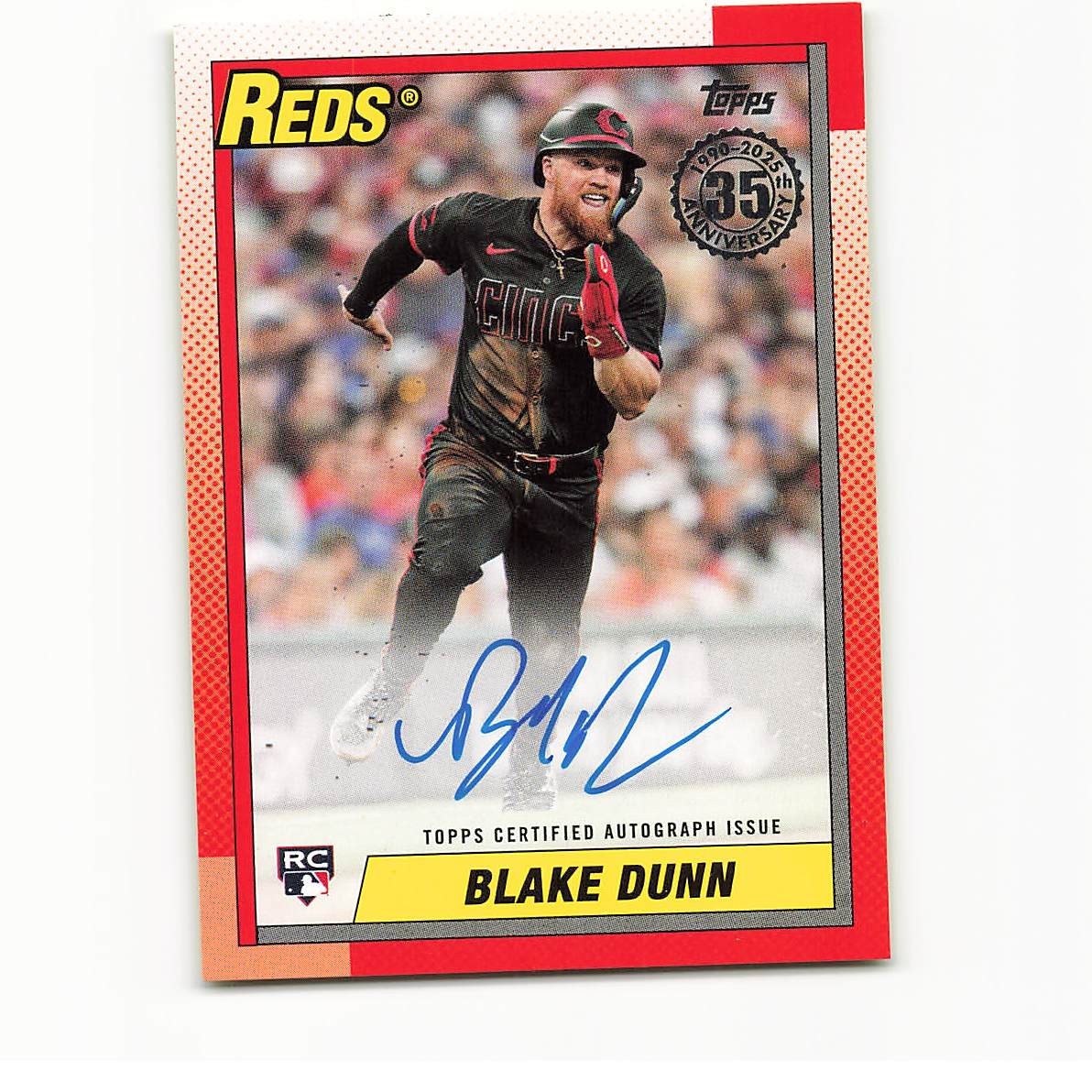 2025 Topps Update Series - 1990 Topps Baseball Autographs Blake Dunn #90A-BD 