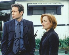 David Duchovny & Gillian Anderson Autographed X-Files 8x10 Photo/COA/Hologram