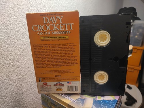 Davy Crockett on the Mississippi VHS Hanna Barbera Video 1987. Tested. V1 - Picture 2 of 3
