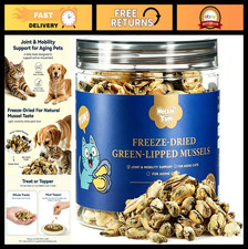 Freeze-Dried Green Lipped Mussels for Dogs  Cats  Joint Support Treats 2oz