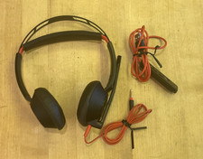 Plantronics Blackwire C5220T C5200 USB-A/3.5mm Wired Binaural Headset TESTED