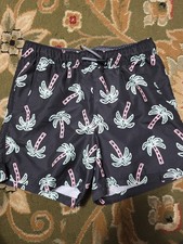 Boys Sz 14 Tropical Lined Swim Trunks w/ Pockets