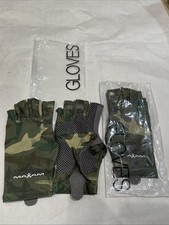 Qty 2 Pair New Anti-slip Fishing Gloves Fingerless Sun Protection Camo Gloves