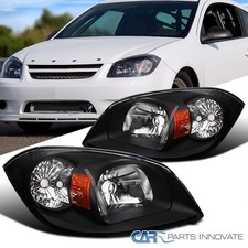 Black Fits 2005-2010 Chevy Cobalt 07-09 Pontiac G5 05-06 Pursuit Headlights Lamp