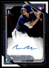 2024 Bowman Chrome Sam Shaw Auto Toronto Blue Jays #CPA-SS