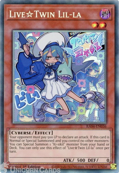 RA04-EN036 Live☆Twin Lil-la : Collector's Rare 1st Edition Mint YuGiOh Card