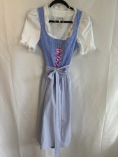 SALZBURGER DIRNDL  BLAU   WEISS  MIDI  Gr. 36...