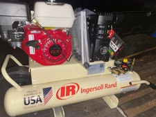 INGERSOLL RAND PORTABLE GAS-POWERED AIR COMPRESSOR UNPACKED- NEVER USED