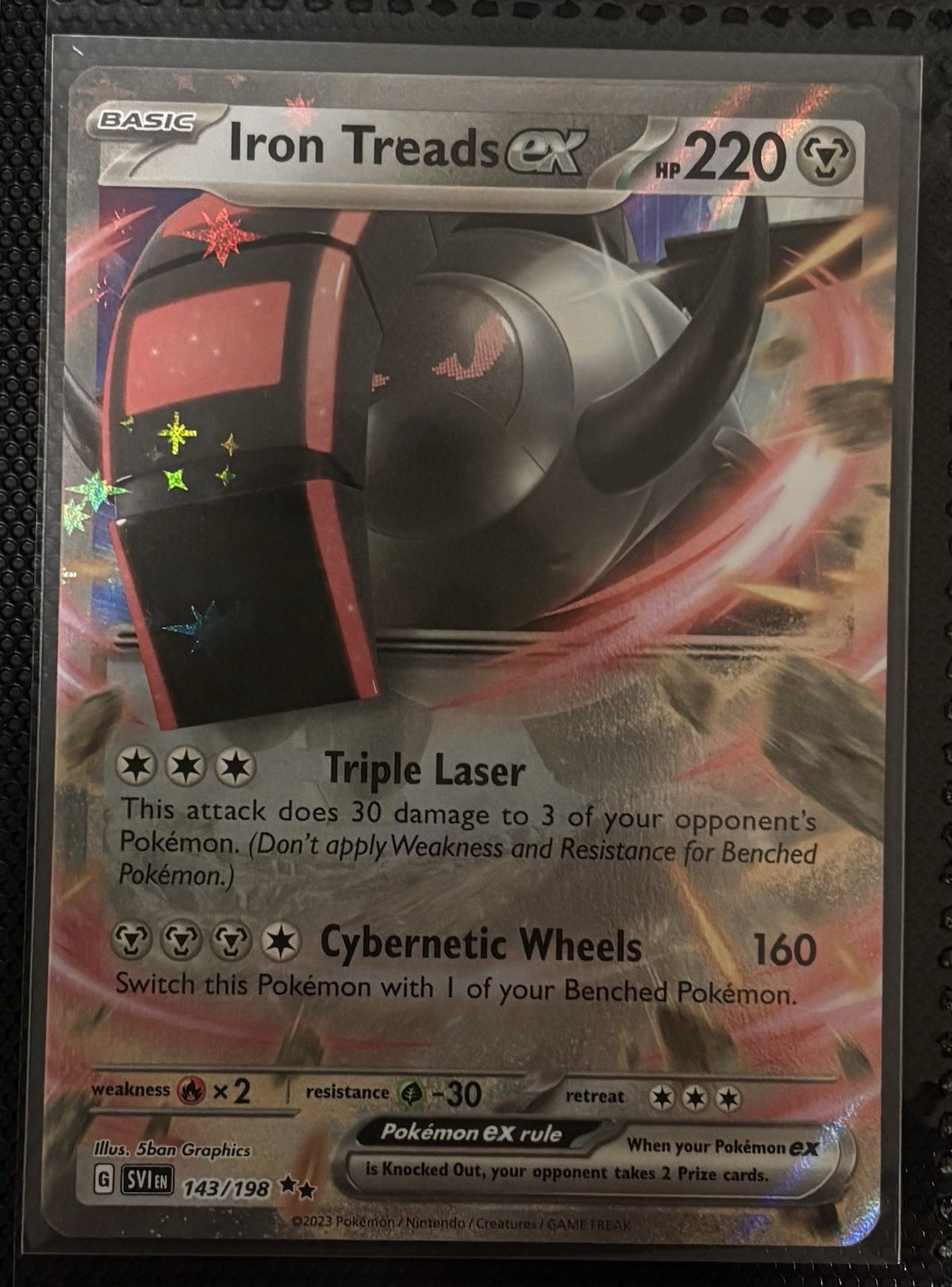 Iron Treads EX 143/198 Pokemon SV01: Scarlet & Violet Base Set Holo