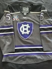 Holy Cross Crusaders Spencer Trapp Game Worn Used Atlantic Hockey Jersey 15th AH