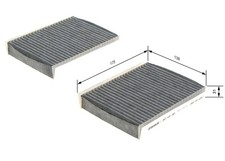 Innenraumfilter BOSCH 1 987 432 386 Aktivkohlefilter Filtereinsatz für ALFA 147