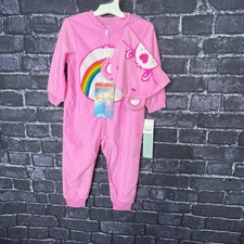 Care Bears Carebears 2T Sleeper Pajama With Hat Zip