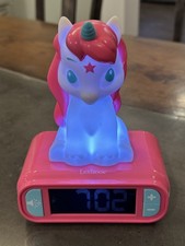 Lexibook Unicorn Digital Alarm Clock for Kids with Night Light Snooze  Sounds