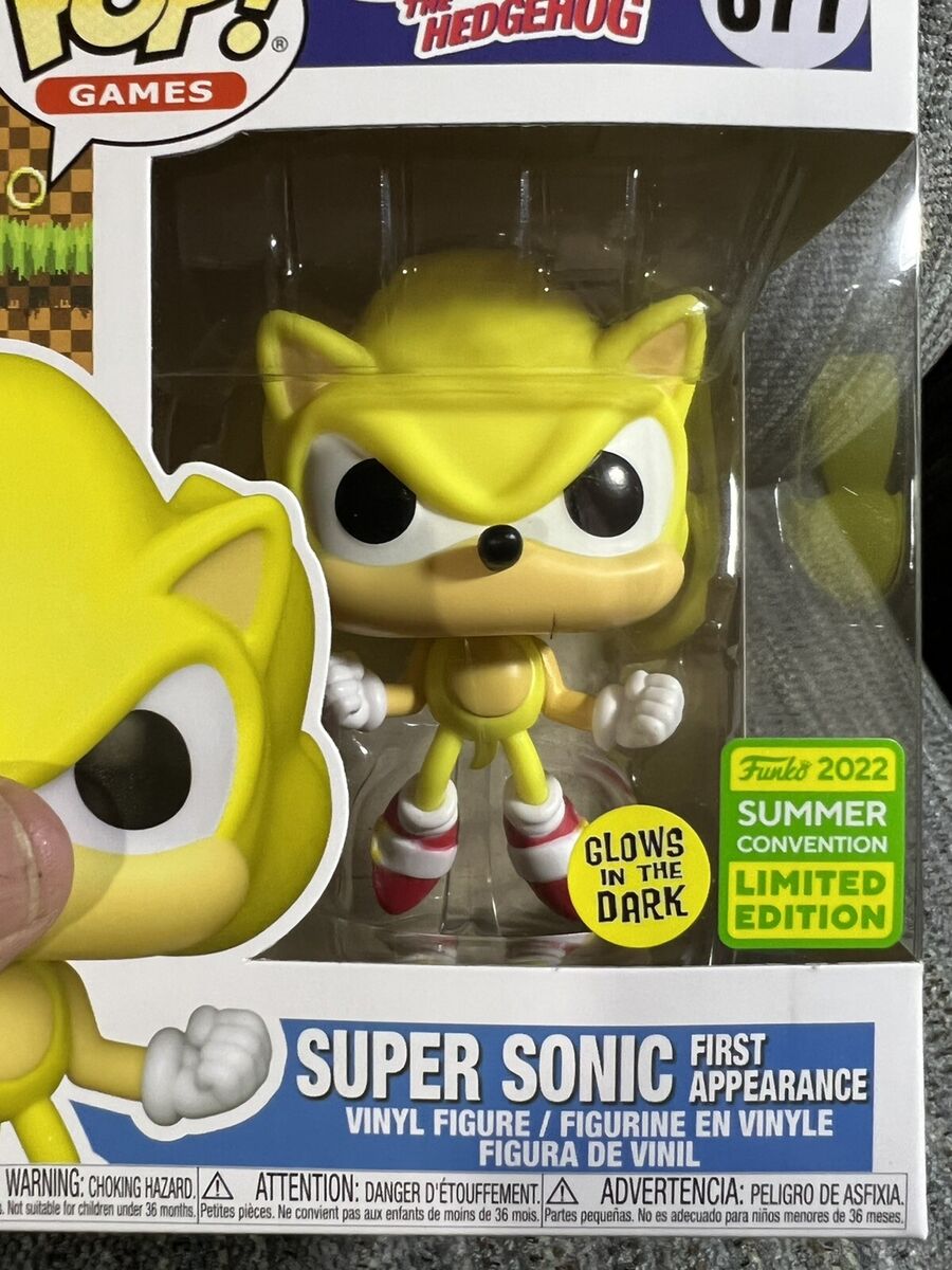 Funko Pop! Games: Sonic- Super Sonic First Appearance​ Vinyl Figure (2022  Summer Convention Limited Edition) 